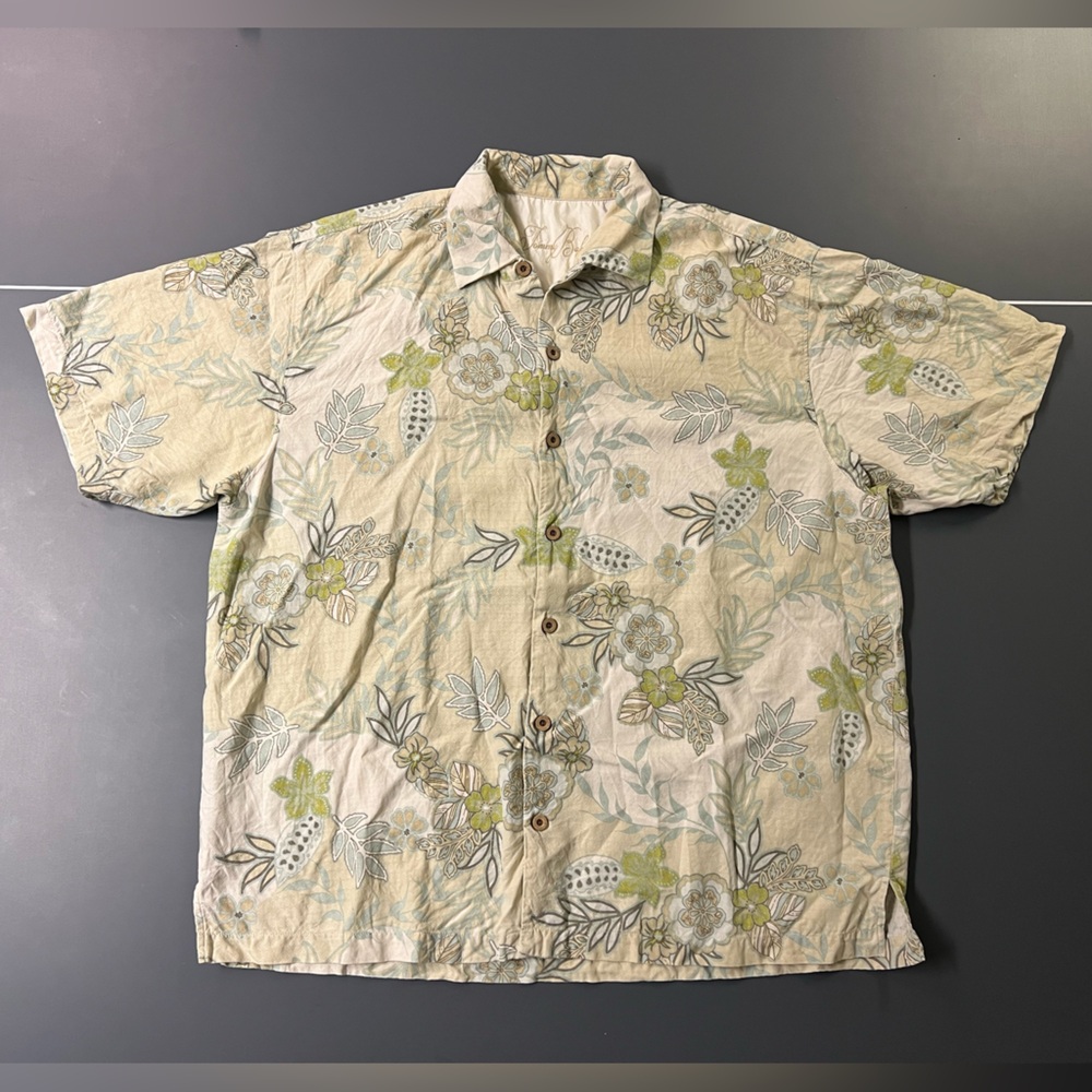 Tommy Bahama Silk Shirt with Floral Design